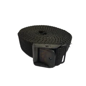 350cm Black FastyStrap Cam-Buckle Tie Down Strap