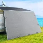 4.0 x 1.95m Caravan Roll Up Awning End Wall – Grey