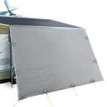 4.6 x 1.95m Caravan Roll Up Awning End Wall – Grey