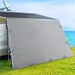 4.6 x 1.95m Caravan Roll Up Awning End Wall – Grey