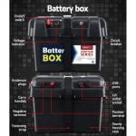 Giantz 100AH Deep Cycle AGM Battery with Box