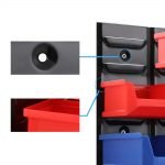 24-Bin Wall Mounted Storage Bin Rack