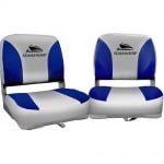 Seamanship Swivel Base folding Boat Seats x 2 – Blue