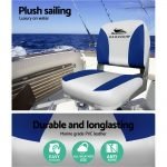 Seamanship Swivel Base folding Boat Seats x 2 – Blue