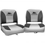 Seamanship Folding Swivel Base Boat Seats x 2 – Grey