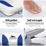 Seamanship Folding Swivel Base Boat Seats x 2 – White and Blue