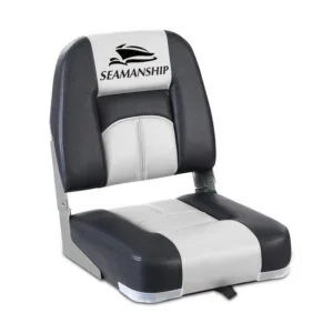 Seamanship Swivel Base Folding Boat Chairs x 2 - Grey