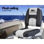 Seamanship Swivel Base Folding Boat Chairs x 2 – Grey