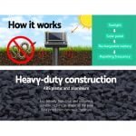 Set of 4 Ultrasonic Solar Powered Snake Repellent