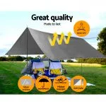 3.6×4.8m Heavy Duty Silver Poly Tarp