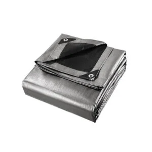 3.6x6m Heavy Duty Silver Poly Tarp