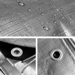 3.6×7.3m Heavy Duty Silver Poly Tarp