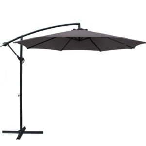 3m Cantilevered Outdoor Umbrella - Charcoal