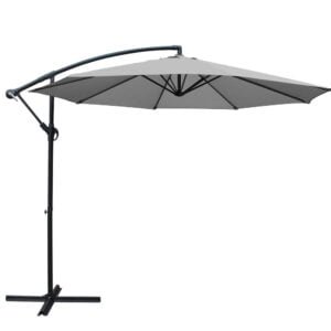 3m Cantilevered Outdoor Umbrella - Grey