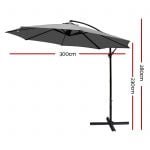 3m Cantilevered Outdoor Umbrella – Grey