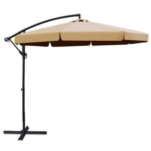 3m Deluxe Cantilevered Outdoor Umbrella - Beige