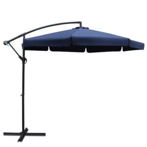 3m Deluxe Cantilevered Outdoor Umbrella - Navy