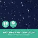 3m Deluxe Cantilevered Outdoor Umbrella – Navy