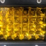 4″ Quad Row Yellow Work Light x 2