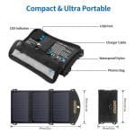 19W Mini Solar Blanket with Dual USB