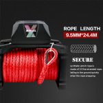 X-BULL 14,500lb Winch with 24m Synthetic Rope
