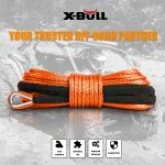 X-Bull Synthetic Winch Rope – 5.5mm x 13m – Orange