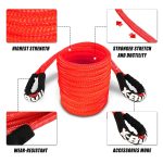 X-Bull 25mm x 9m 13,600kg Kinetic Recovery Rope with 2 x Soft Shackles