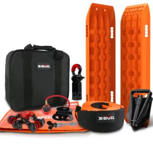 X-Bull Complete Winch Recovery Kit - Orange