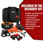 X-Bull Complete Winch Recovery Kit – Orange