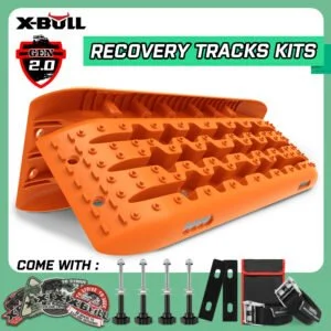 X-BULL Generation 2 Recovery Tracks – Orange x 4 - With Mounting Pins