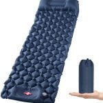 Ultralight Inflatable Camping Pad Mattress with Pillow