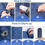 Ultralight Inflatable Camping Pad Mattress with Pillow