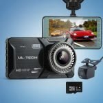 UL-tech 1080p 4″ Dual Lens Dash Cam
