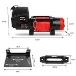 X-Bull 6,000lb 12V Boat / ATV Winch with Synthetic Cable and Wireless Remote