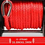 X-Bull 6,000lb 12V Boat / ATV Winch with Synthetic Cable and Wireless Remote