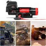 X-Bull 6,000lb 12V Boat / ATV Winch with Synthetic Cable and Wireless Remote