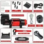 X-Bull 6,000lb 12V Boat / ATV Winch with Synthetic Cable and Wireless Remote