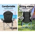 Weisshorn Folding Camping Chairs – Grey x 2