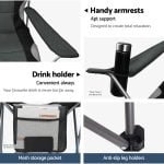 Weisshorn Folding Camping Chairs – Grey x 2