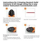600-piece Deutsch Connector Kit with Crimp Tool