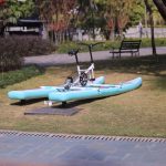 Water Bike with Paddle Board Outriggers