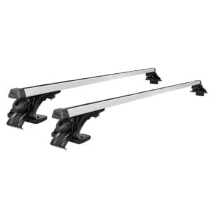 1450mm Universal Lockable Roof Rack Cross Bars - Silver