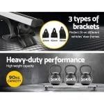 1450mm Universal Lockable Roof Rack Cross Bars – Silver