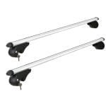 108cm Universal Lockable Roof Rack Cross Bars – Silver