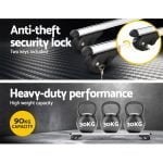 108cm Universal Lockable Roof Rack Cross Bars – Silver
