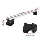 1240mm Universal Lockable Roof Rack Cross Bars – Silver