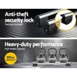 126cm Universal Lockable Roof Rack Cross Bars – Silver