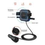 10W Wireless Car Charger Air Vent/Windshield Bracket