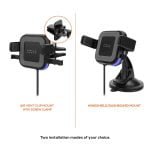 10W Wireless Car Charger Air Vent/Windshield Bracket
