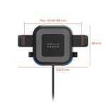 10W Wireless Car Charger Air Vent/Windshield Bracket